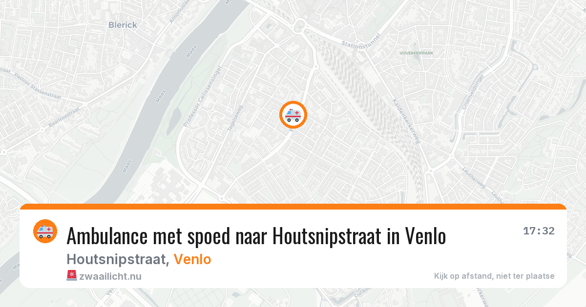 Ambulance met spoed naar Houtsnipstraat in Venlo — 6 jun 2026