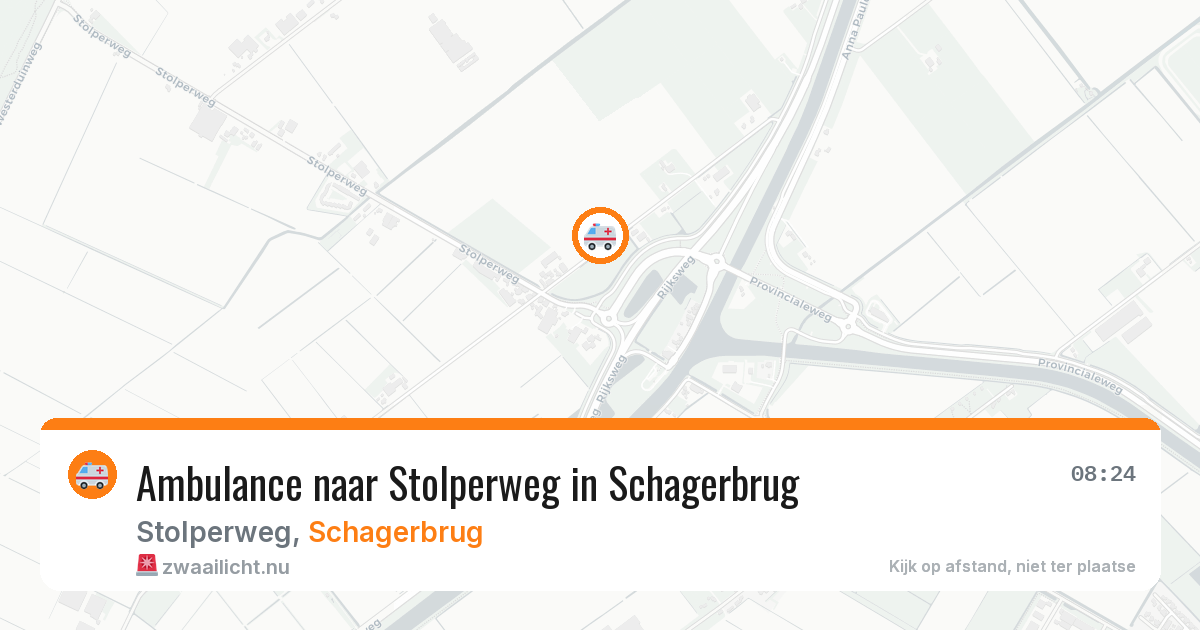 Ambulance naar Stolperweg in Schagerbrug — 10 jul 2026
