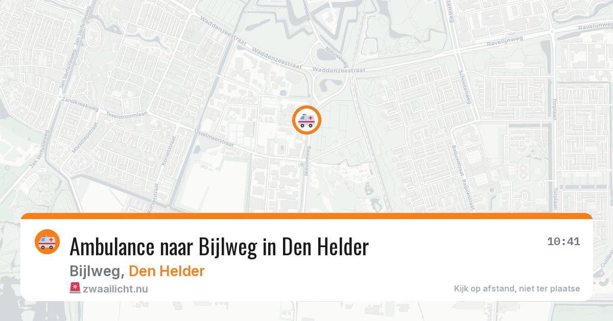 Ambulance naar Bijlweg in Den Helder — 30 mei 2026