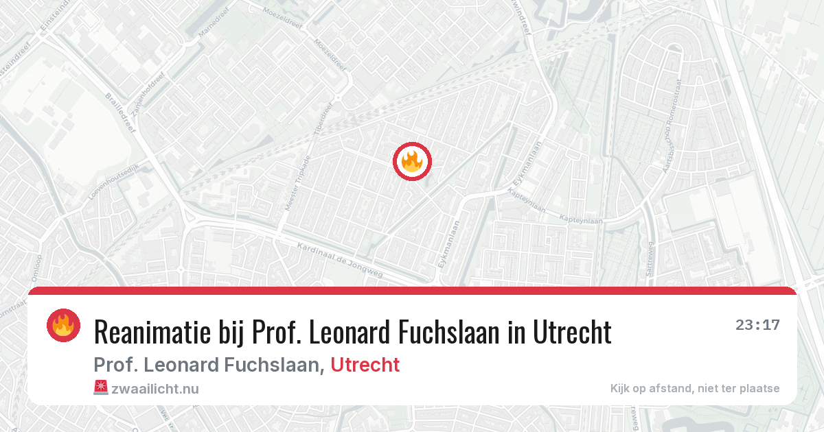 Reanimatie bij Prof. Leonard Fuchslaan in Utrecht — 8 apr 2026