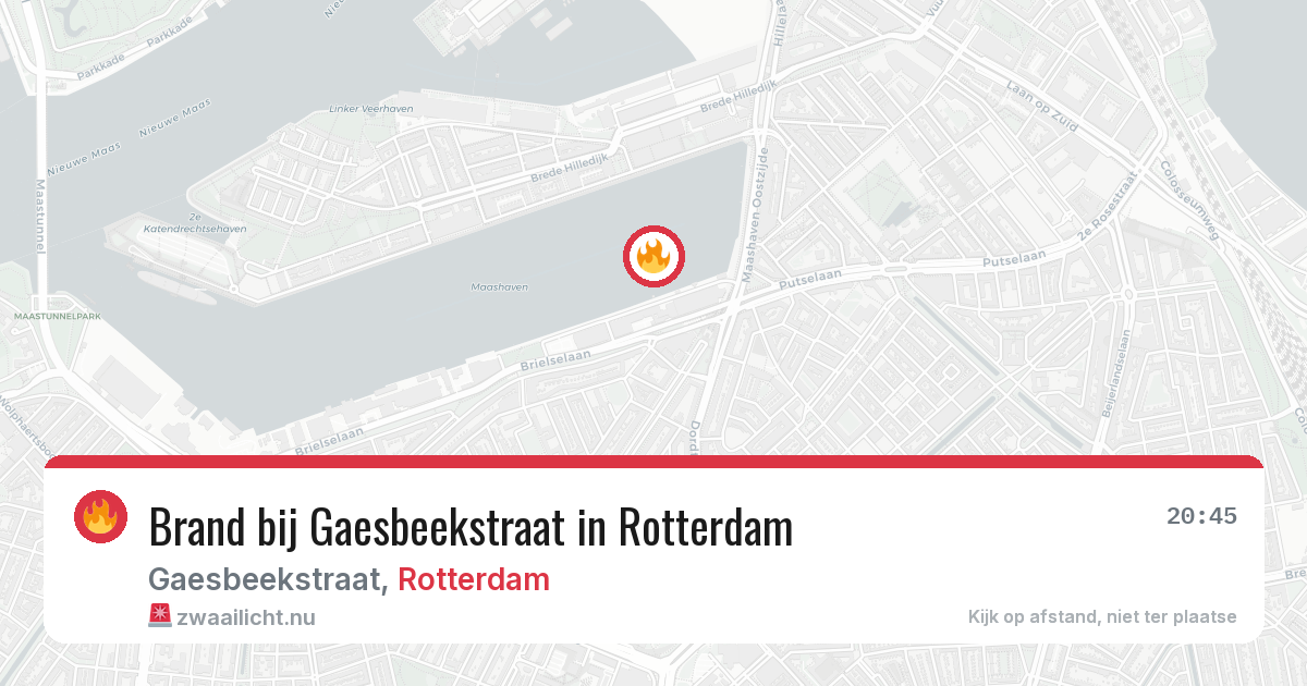 Brand bij Gaesbeekstraat in Rotterdam — 1 jun 2026