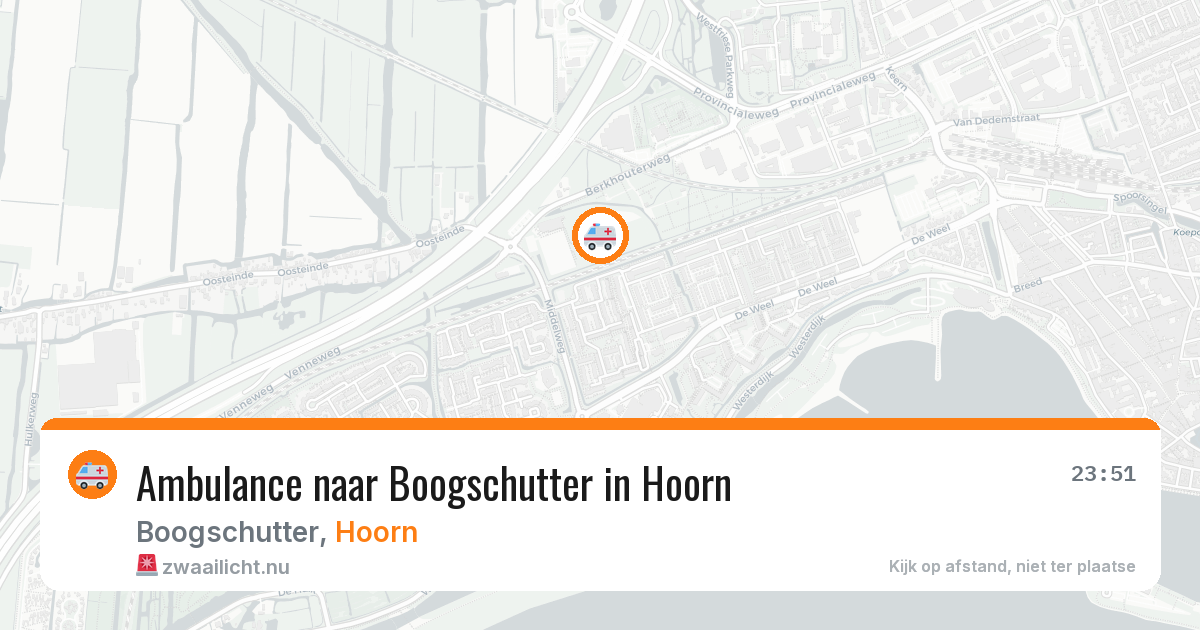 Ambulance naar Boogschutter in Hoorn — 16 jul 2026