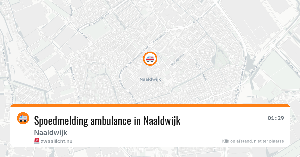 Spoedmelding ambulance in Naaldwijk — 9 mei 2026