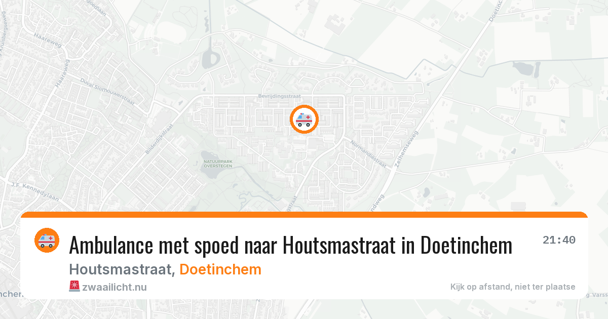 Ambulance met spoed naar Houtsmastraat in Doetinchem — 16 mrt 2026