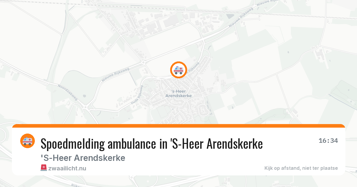 Spoedmelding ambulance in 'S-Heer Arendskerke — 5 apr 2026