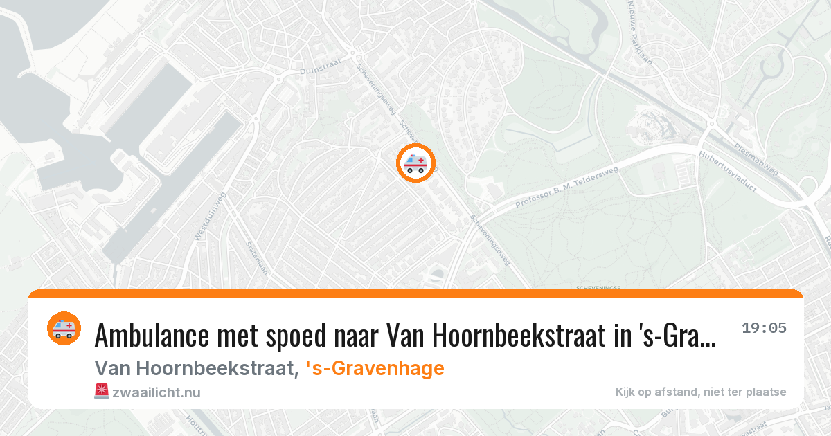Ambulance met spoed naar Van Hoornbeekstraat in 's-Gravenhage — 28 mrt 2026