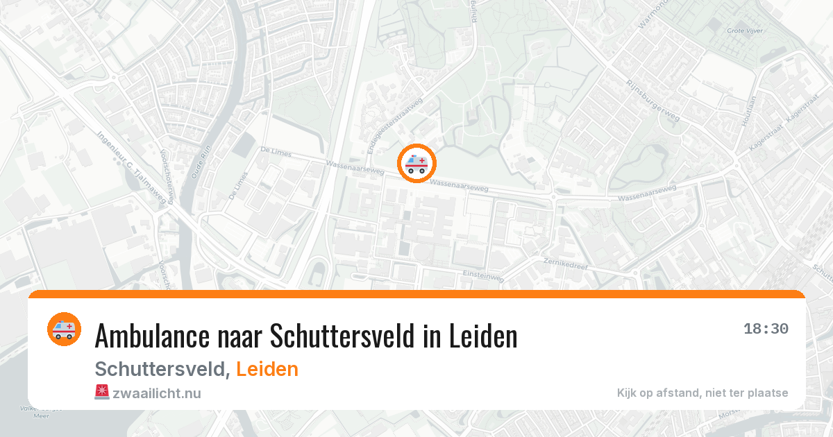 Ambulance naar Schuttersveld in Leiden — 1 apr 2026