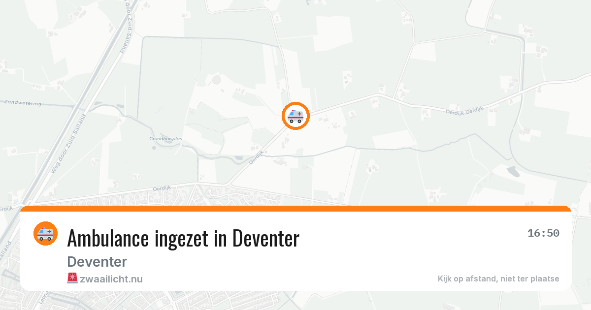 Ambulance ingezet in Deventer — 11 jul 2026