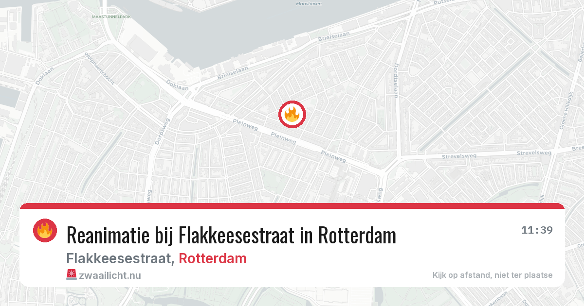 Reanimatie bij Flakkeesestraat in Rotterdam — 16 mrt 2026