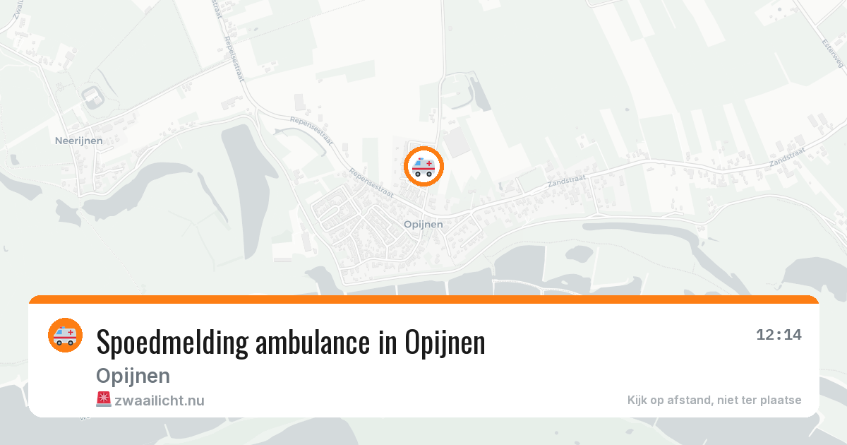Spoedmelding ambulance in Opijnen — 28 jun 2026