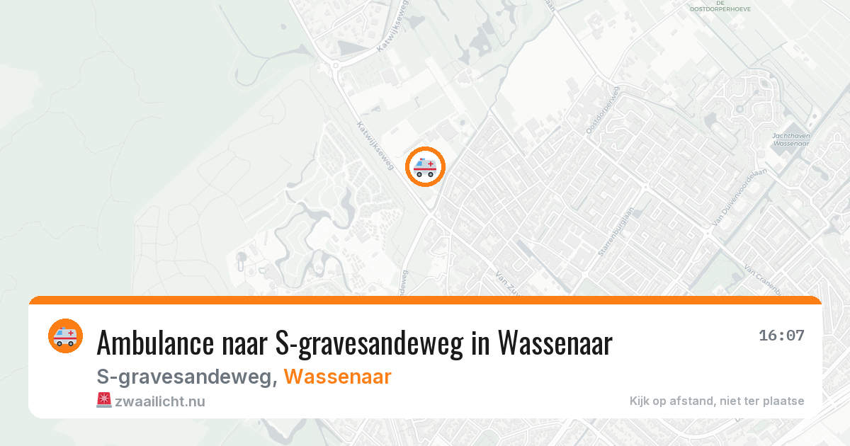 Ambulance naar S-gravesandeweg in Wassenaar — 25 jul 2026