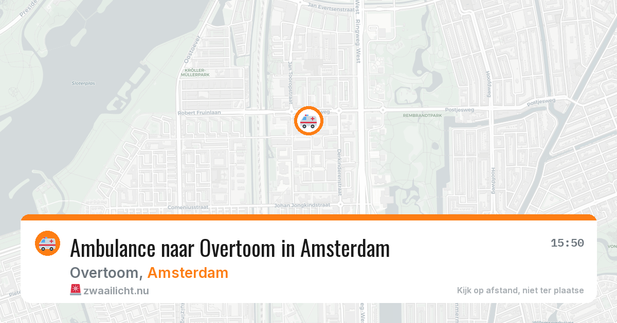 Ambulance naar Overtoom in Amsterdam — 1 apr 2026