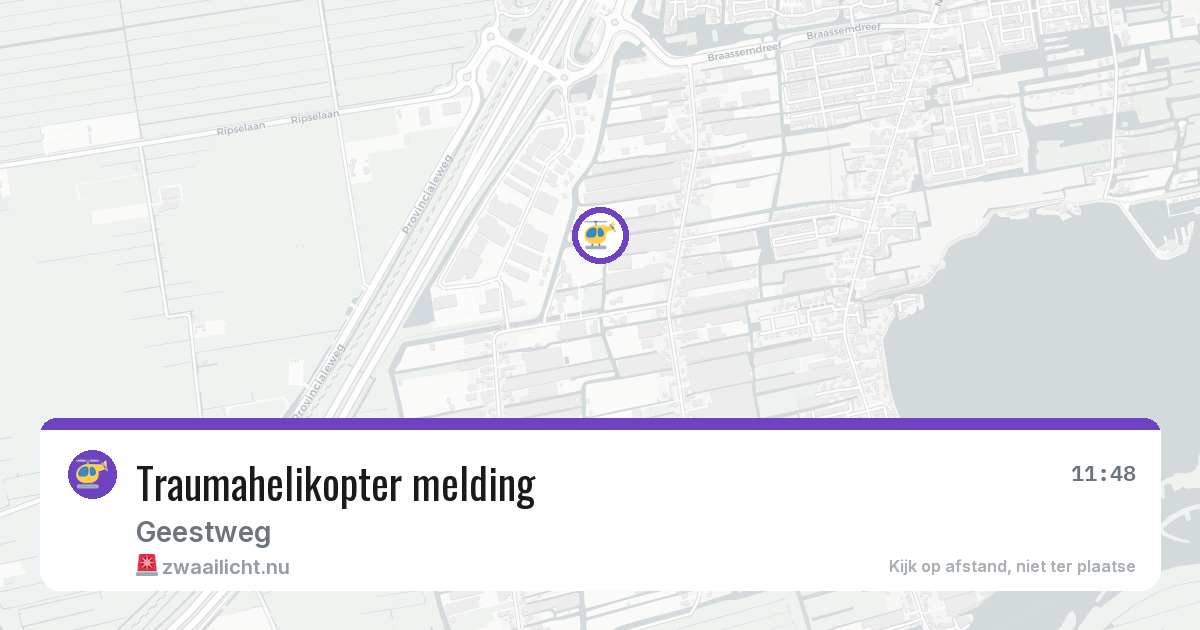 Traumahelikopter melding — 1 jun 2026