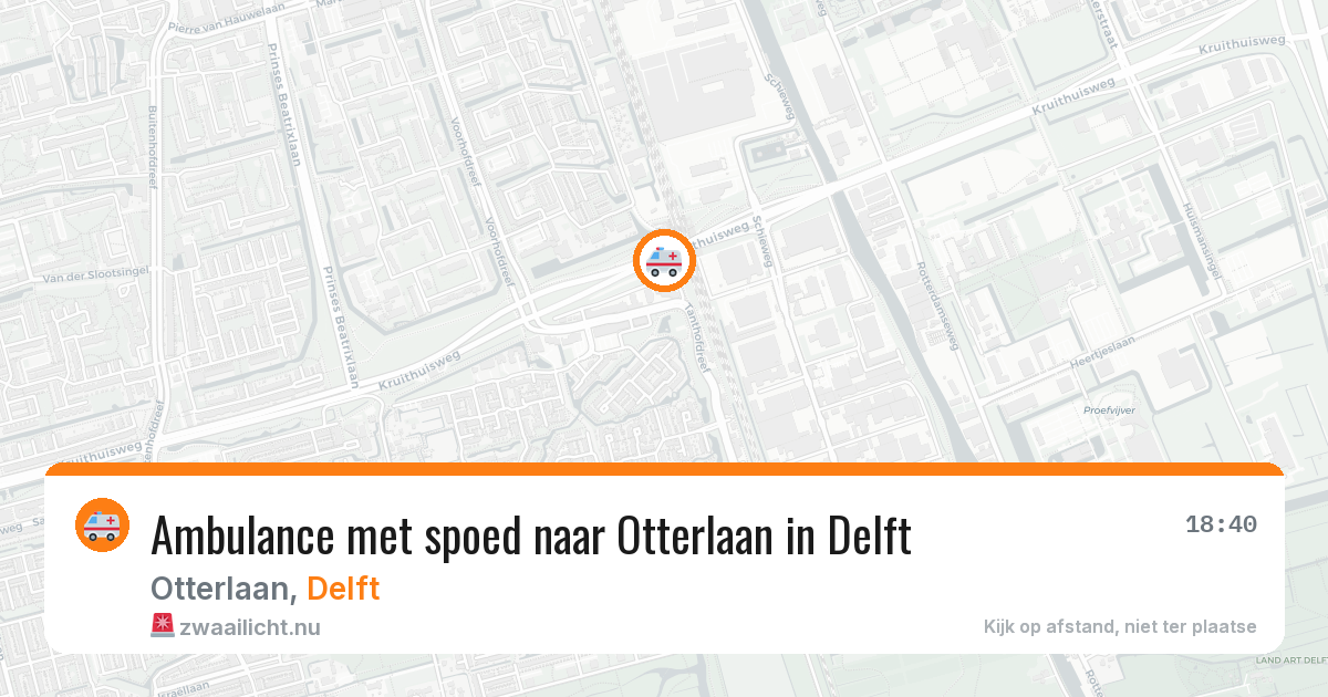 Ambulance met spoed naar Otterlaan in Delft — 11 mei 2026