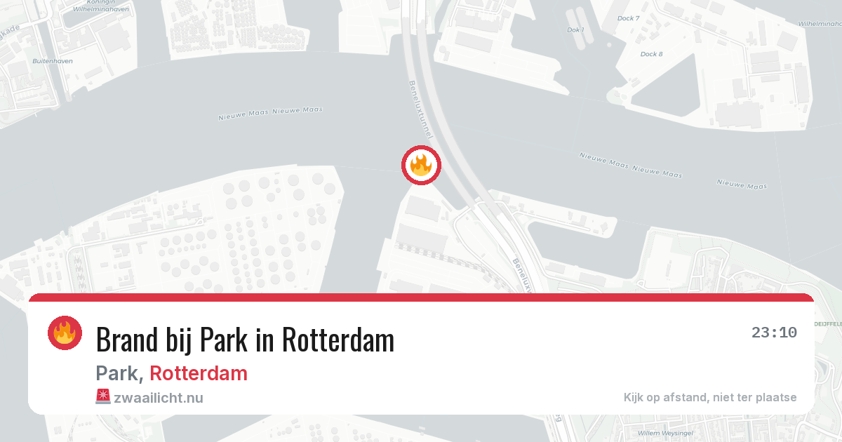 Brand bij Park in Rotterdam — 10 jul 2026