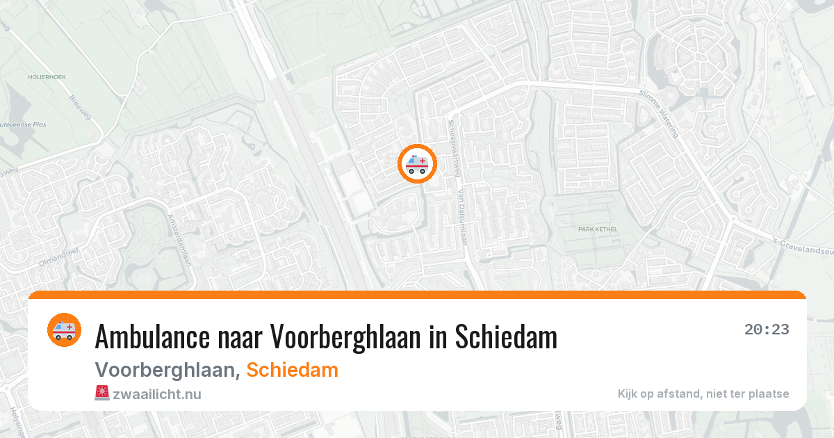 Ambulance naar Voorberghlaan in Schiedam — 10 jul 2026