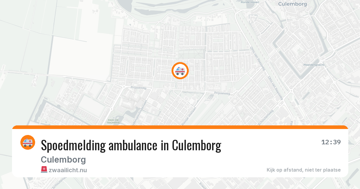 Spoedmelding ambulance in Culemborg — 16 mrt 2026