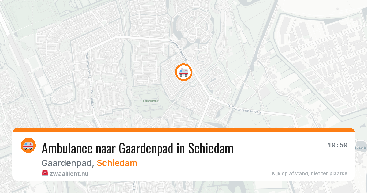Ambulance naar Gaardenpad in Schiedam — 6 jun 2026