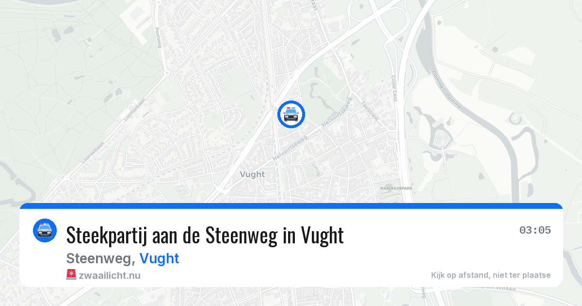 Steekpartij aan de Steenweg in Vught — 6 apr 2026