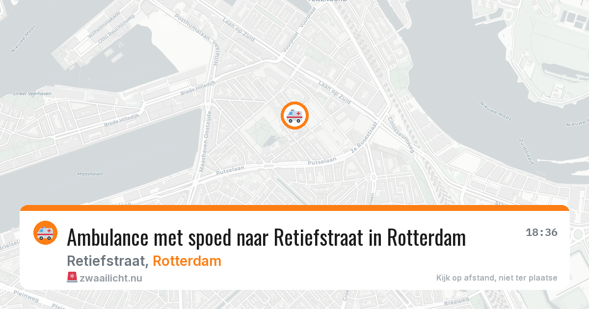 Ambulance met spoed naar Retiefstraat in Rotterdam — 29 mei 2026