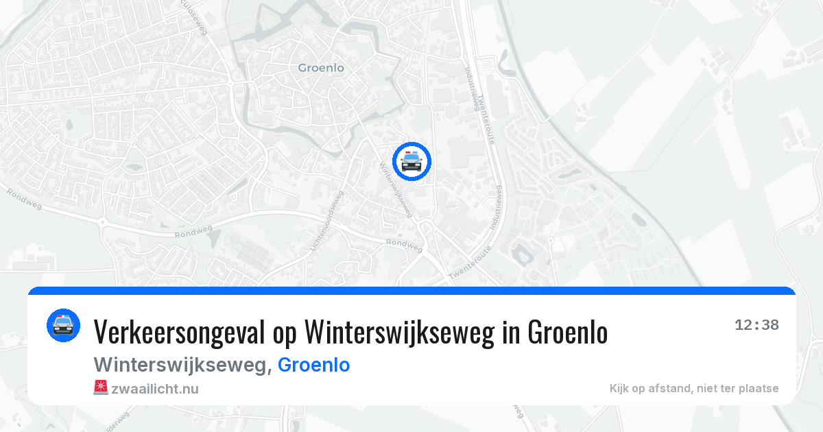Verkeersongeval op Winterswijkseweg in Groenlo — 26 feb 2026