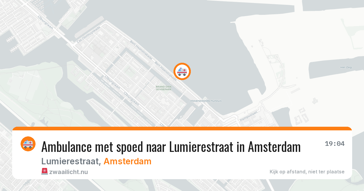 Ambulance met spoed naar Lumierestraat in Amsterdam — 14 mei 2026