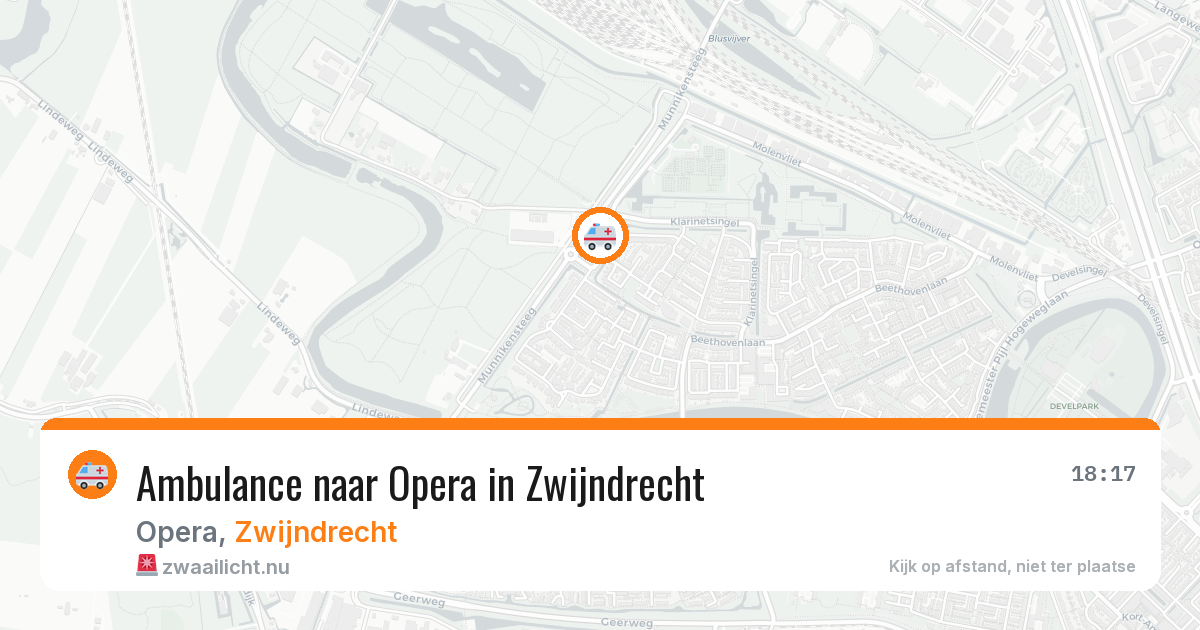 Ambulance naar Opera in Zwijndrecht — 21 mrt 2026