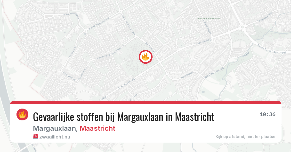Gevaarlijke stoffen bij Margauxlaan in Maastricht — 28 mei 2026