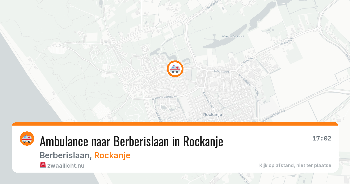 Ambulance naar Berberislaan in Rockanje — 22 jul 2026