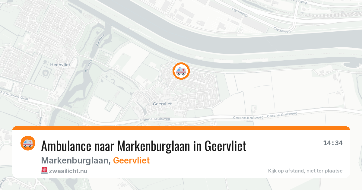 Ambulance naar Markenburglaan in Geervliet — 16 jul 2026