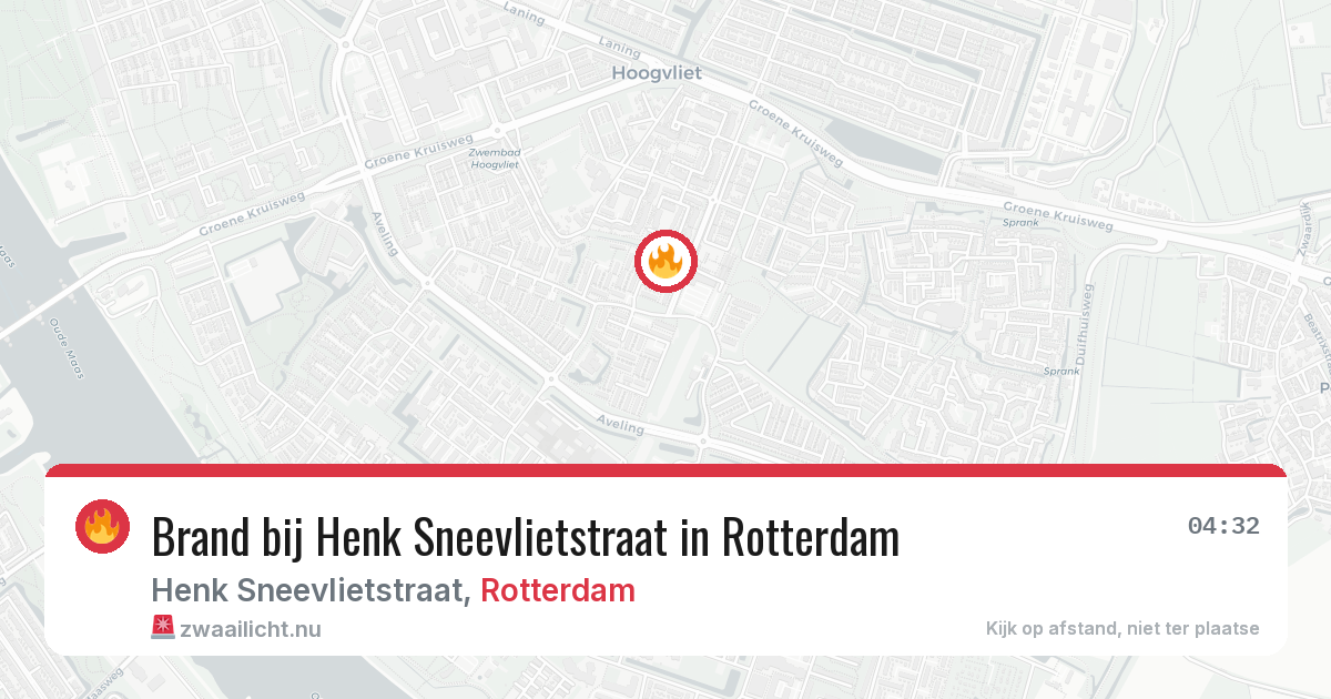 Brand bij Henk Sneevlietstraat in Rotterdam — 23 mei 2026