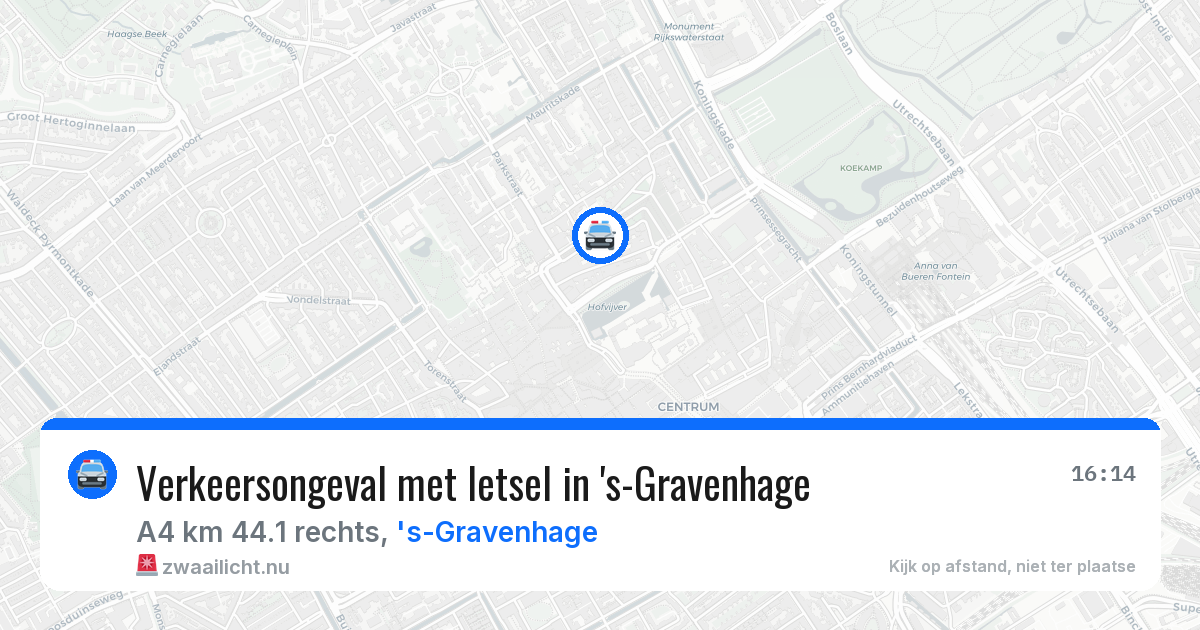 Verkeersongeval met letsel in 's-Gravenhage — 11 mei 2026