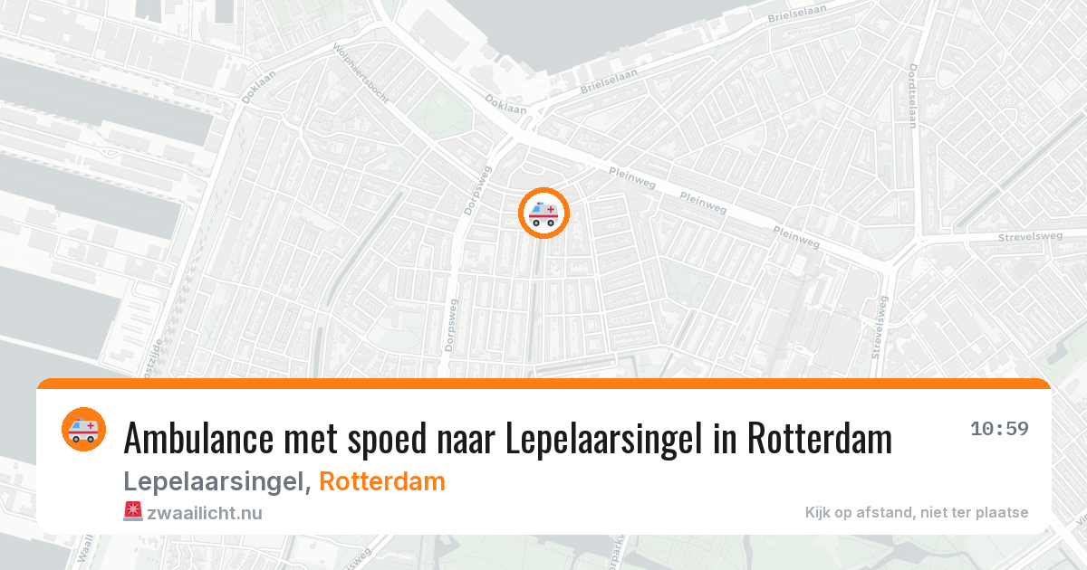 Ambulance met spoed naar Lepelaarsingel in Rotterdam — 16 jul 2026