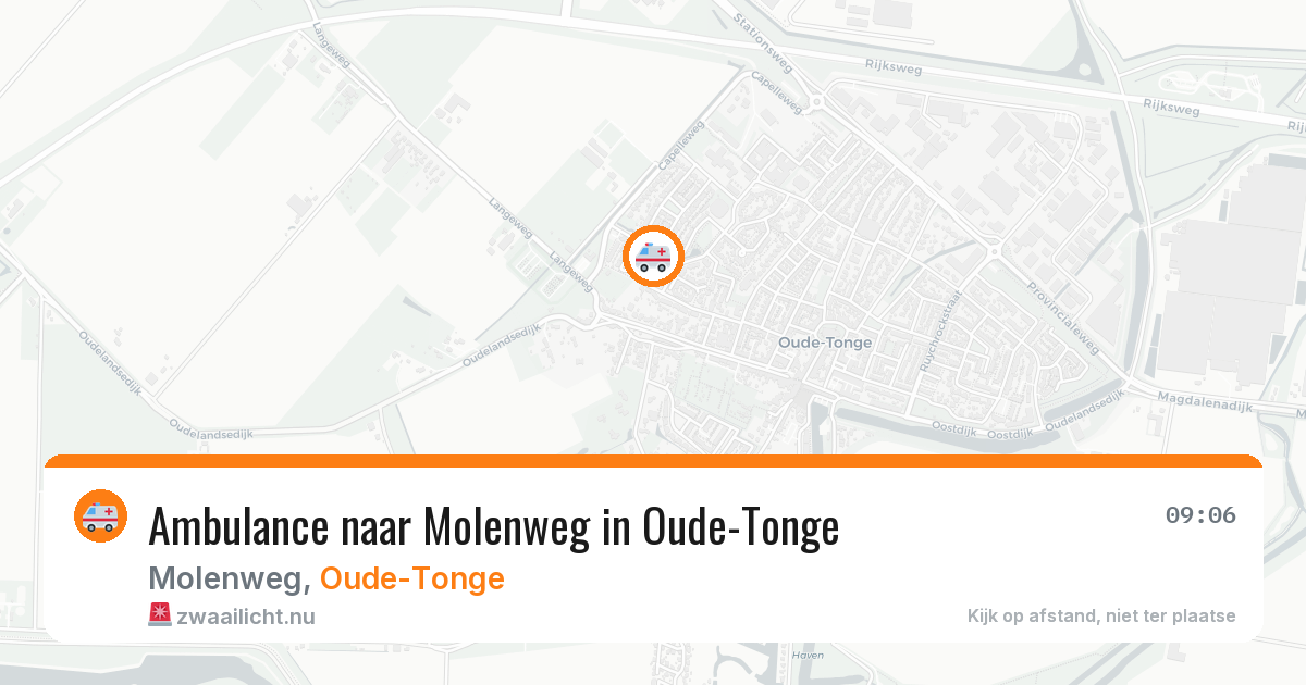 Ambulance naar Molenweg in Oude-Tonge — 28 mei 2026
