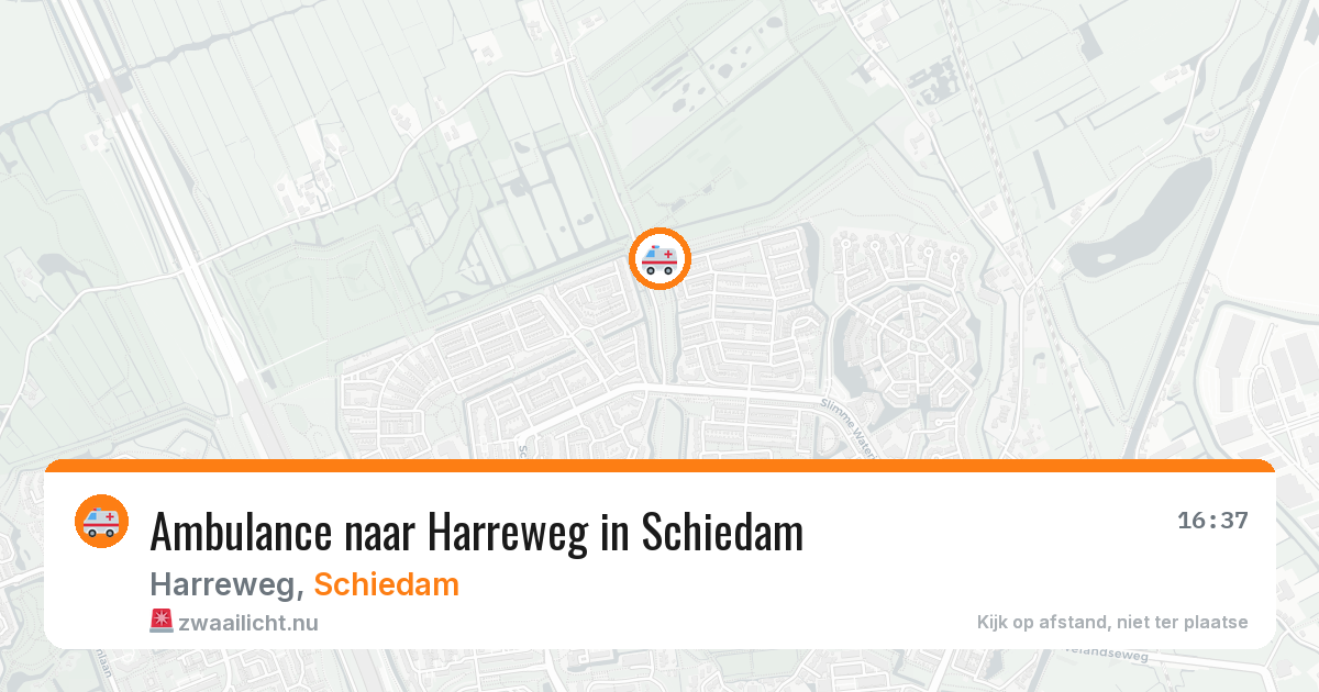 Ambulance naar Harreweg in Schiedam — 11 jul 2026