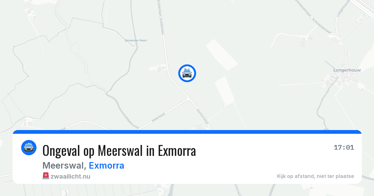 Ongeval op Meerswal in Exmorra — 26 mei 2026