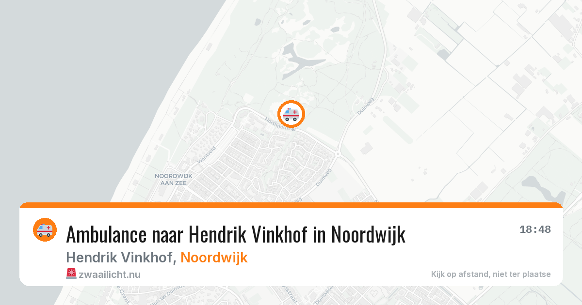 Ambulance naar Hendrik Vinkhof in Noordwijk — 22 jul 2026