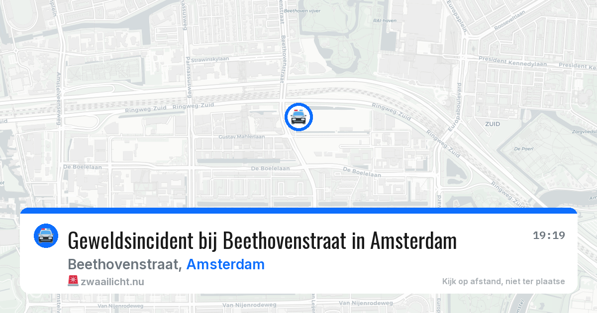 Geweldsincident bij Beethovenstraat in Amsterdam — 22 jul 2026