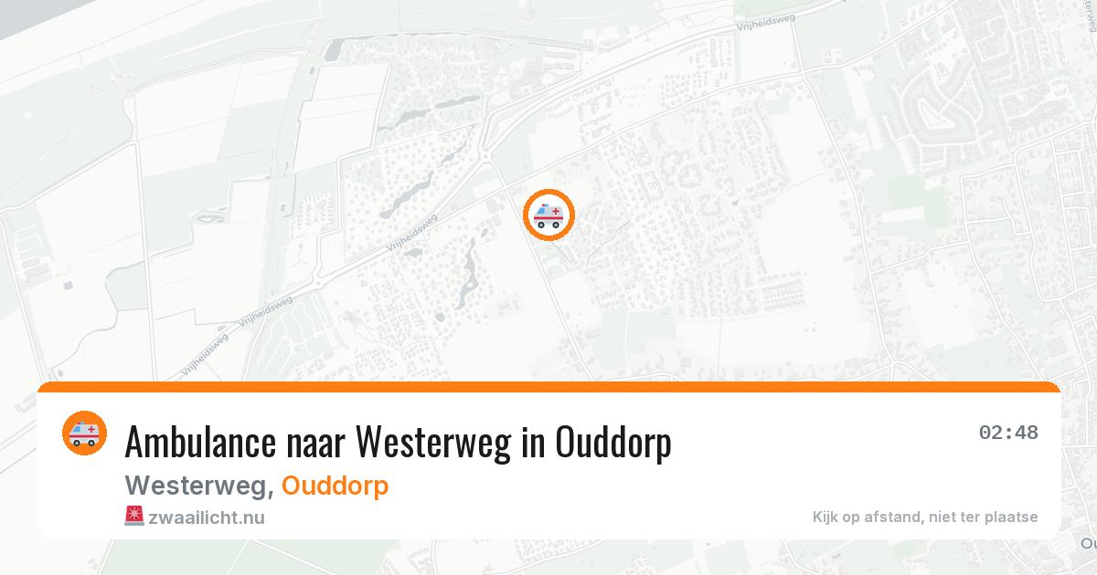 Ambulance naar Westerweg in Ouddorp — 10 mrt 2026