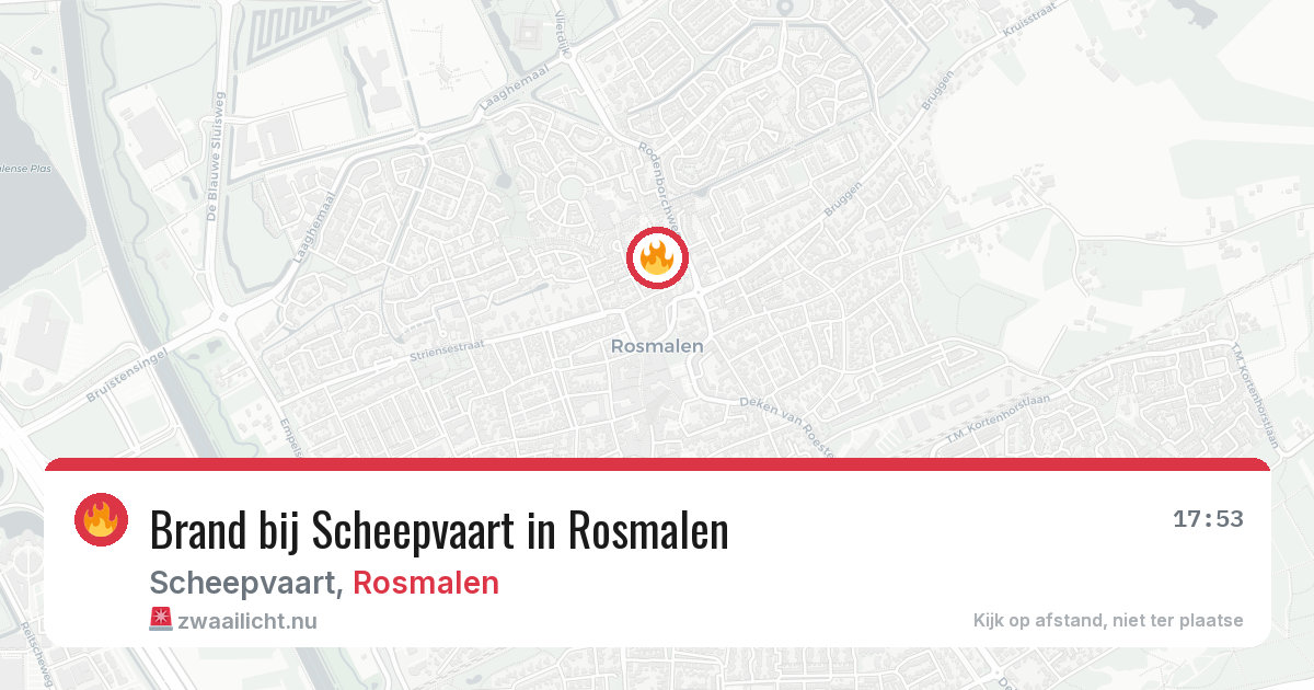 Brand bij Scheepvaart in Rosmalen — 17 jan 2026