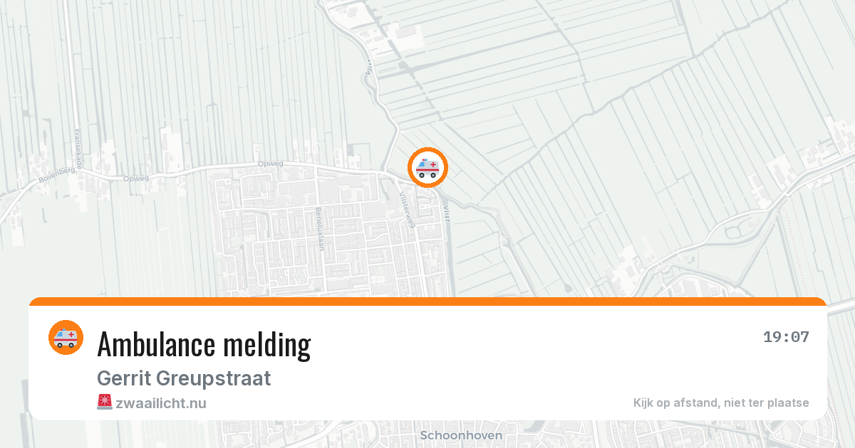 Ambulance melding — 21 mrt 2026
