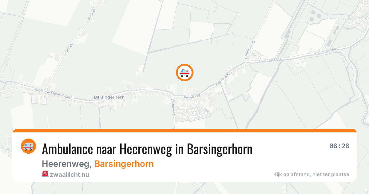 Ambulance naar Heerenweg in Barsingerhorn — 16 feb 2026