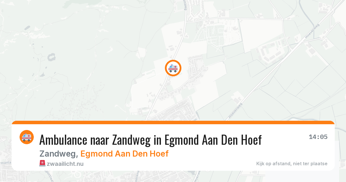 Ambulance naar Zandweg in Egmond Aan Den Hoef — 9 jul 2026