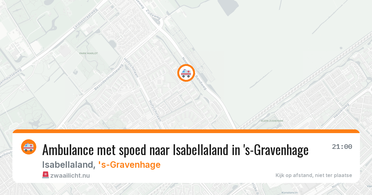 Ambulance met spoed naar Isabellaland in 's-Gravenhage — 25 jan 2026