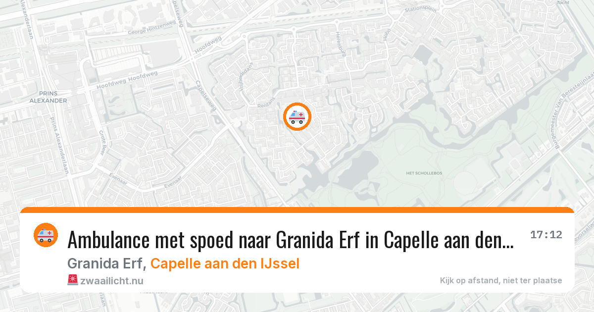 Ambulance met spoed naar Granida Erf in Capelle aan den IJssel — 3 jun 2026
