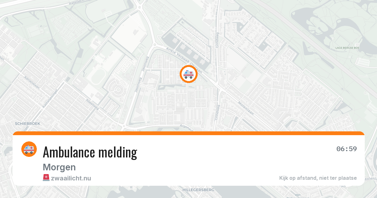 Ambulance melding — 19 jul 2026