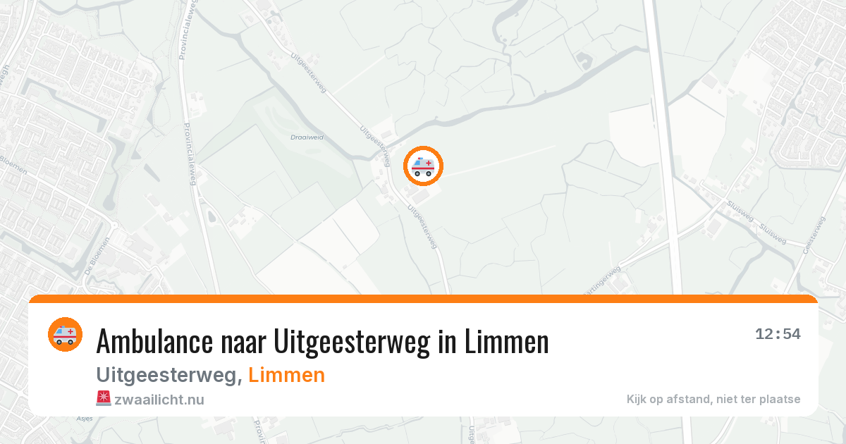 Ambulance naar Uitgeesterweg in Limmen — 3 jul 2026