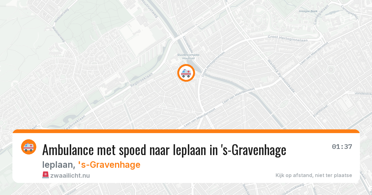 Ambulance met spoed naar Ieplaan in 's-Gravenhage — 21 jul 2026
