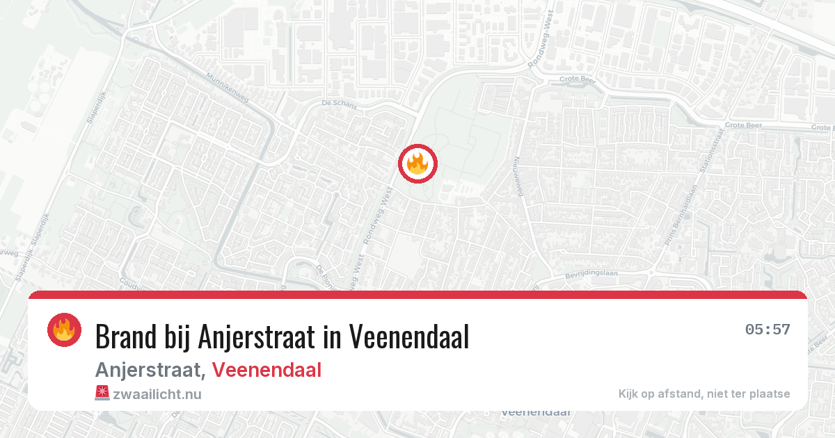 Brand bij Anjerstraat in Veenendaal — 9 mei 2026