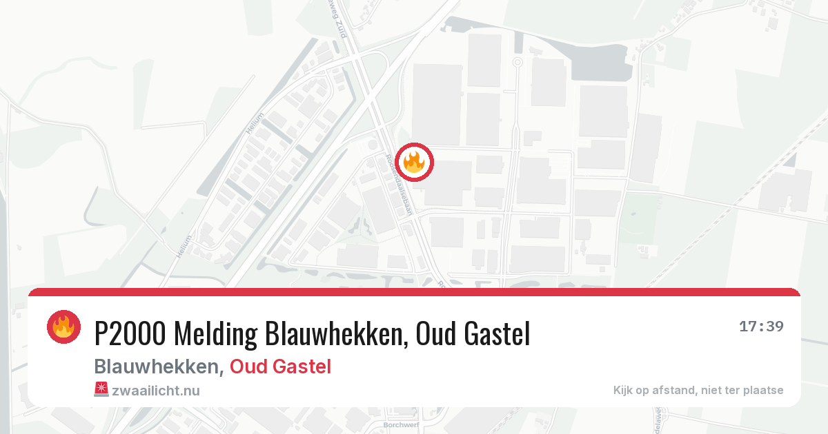 P2000 Melding Blauwhekken, Oud Gastel — 2 feb 2026
